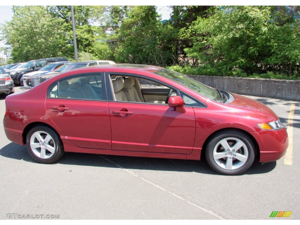 Tango Red Pearl 2007 Honda Civic EX Sedan Exterior Photo #65499500