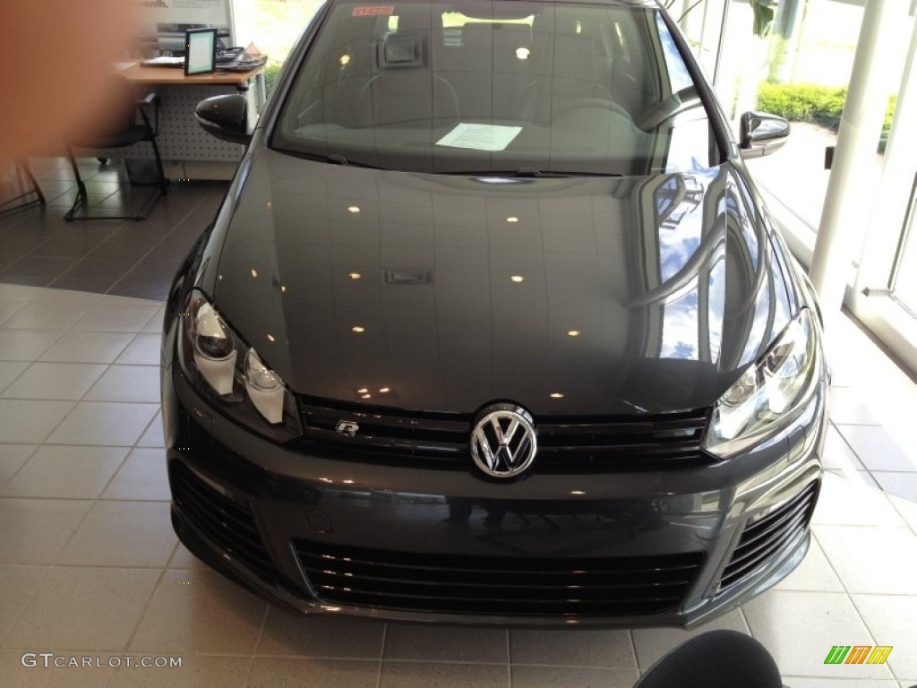 2012 Golf R 4 Door 4Motion - Carbon Steel Grey Metallic / R Titan Black Leather photo #2