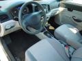 2010 Hyundai Accent Gray Interior Prime Interior Photo