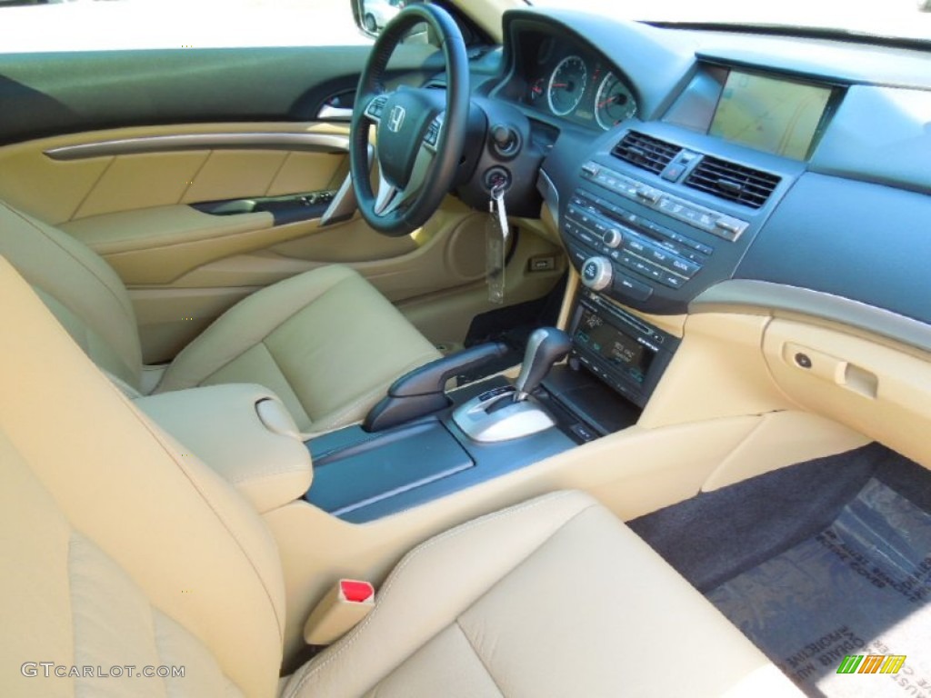 2010 Accord EX-L V6 Coupe - Belize Blue Pearl / Ivory photo #21