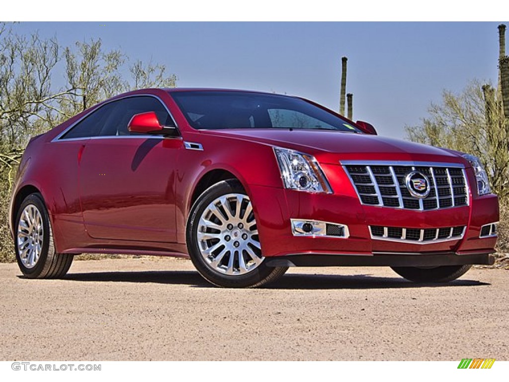 Crystal Red Tintcoat 2012 Cadillac CTS Coupe Exterior Photo #65501717