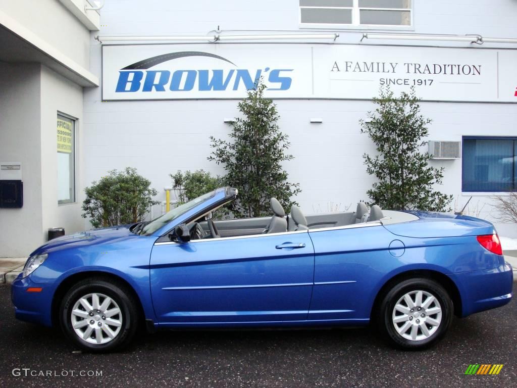 2008 Sebring LX Convertible - Marathon Blue Pearl / Dark Slate Gray/Light Slate Gray photo #1