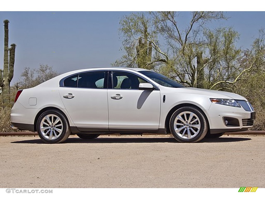 White Platinum Metallic Tri-Coat 2011 Lincoln MKS EcoBoost AWD Exterior Photo #65502413