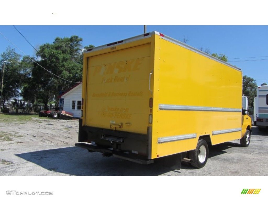 2008 E Series Cutaway E350 Commercial Moving Truck - Yellow / Medium Flint photo #12