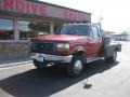Toreador Red Metallic 1997 Ford F350 XL Regular Cab 4x4 Chassis