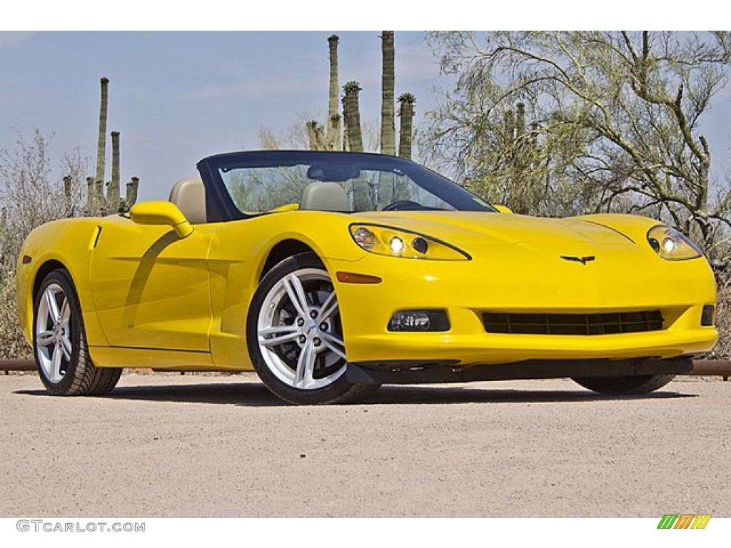 Velocity Yellow 2009 Chevrolet Corvette Convertible Exterior Photo #65502953