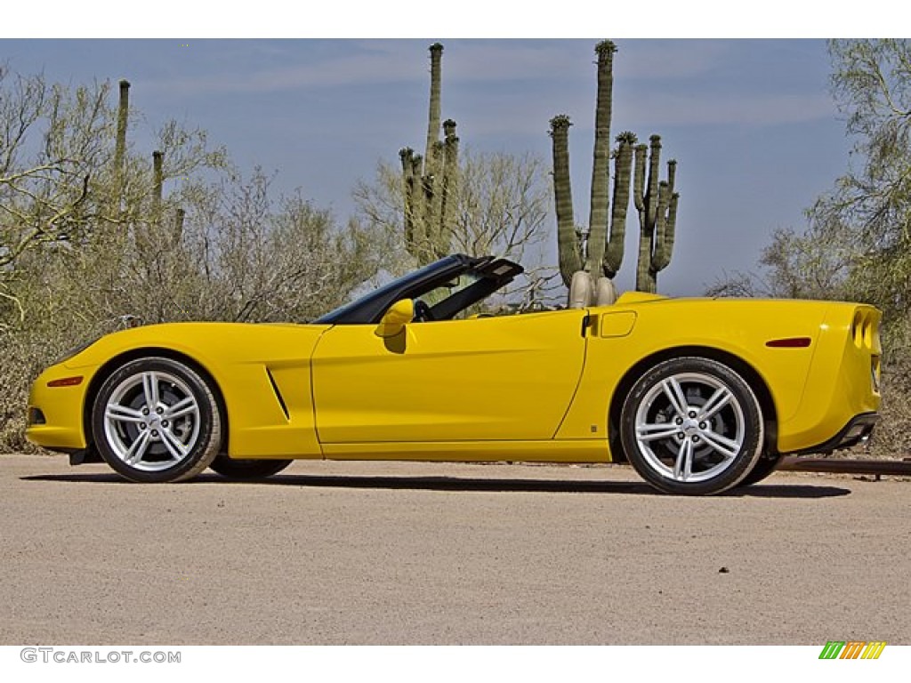 Velocity Yellow 2009 Chevrolet Corvette Convertible Exterior Photo #65503043