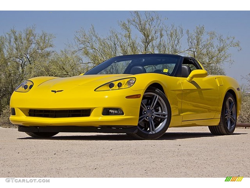 Velocity Yellow 2009 Chevrolet Corvette Coupe Exterior Photo #65504021