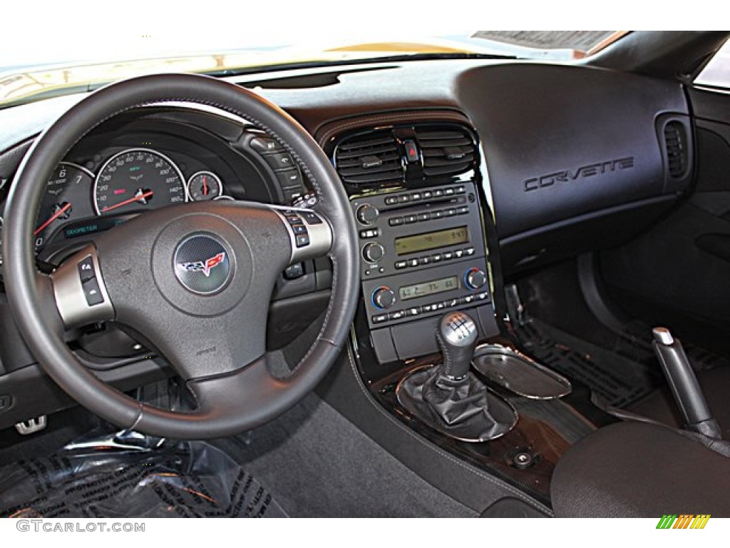 2009 Chevrolet Corvette Coupe Ebony Dashboard Photo #65504153
