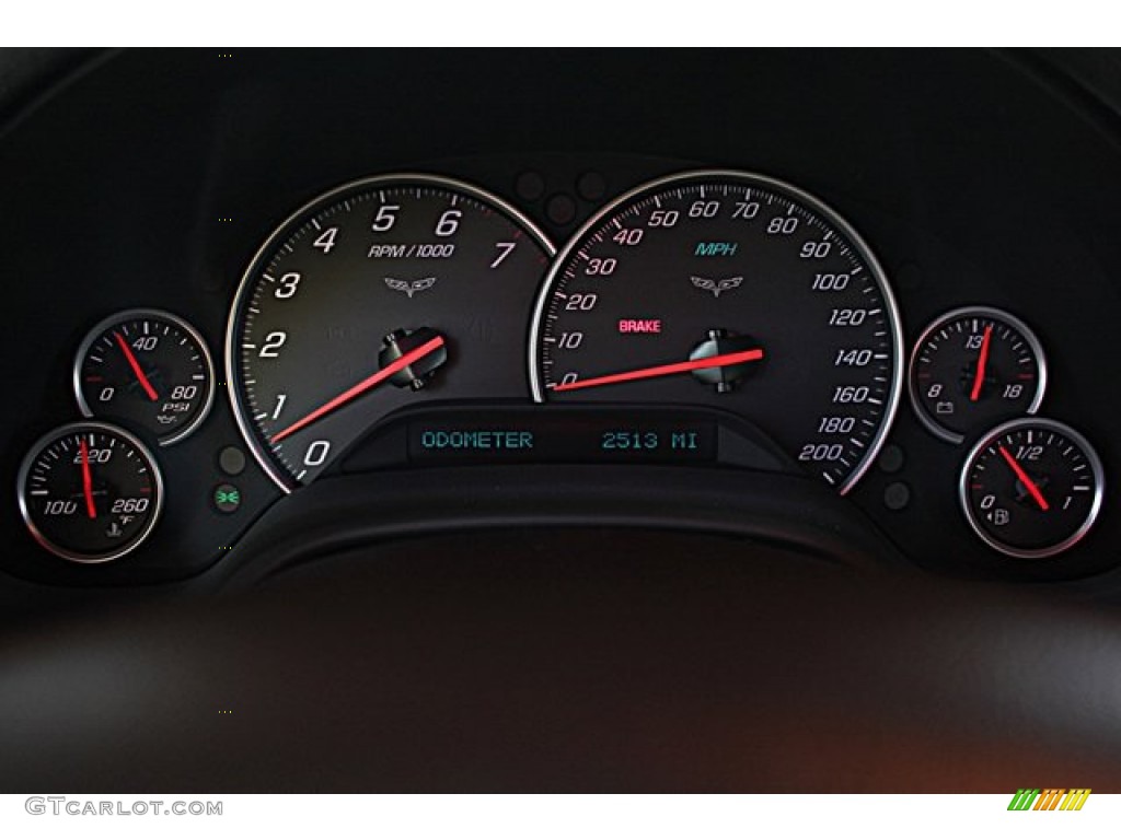 2009 Chevrolet Corvette Coupe Gauges Photo #65504183
