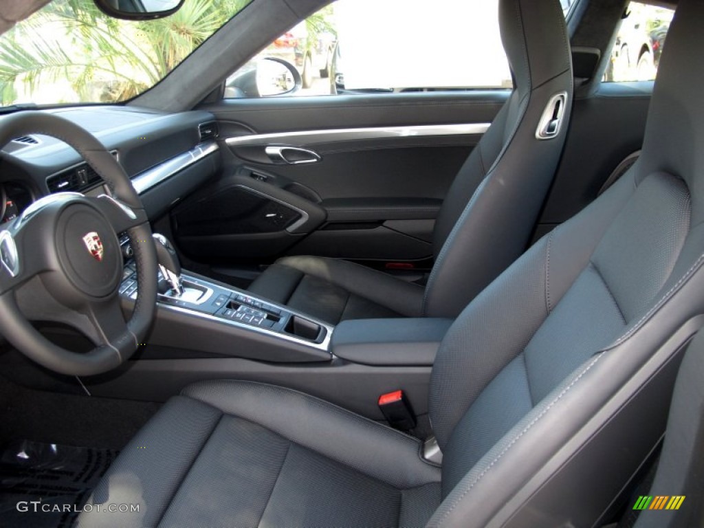 Black Interior 2012 Porsche New 911 Carrera S Coupe Photo #65505476