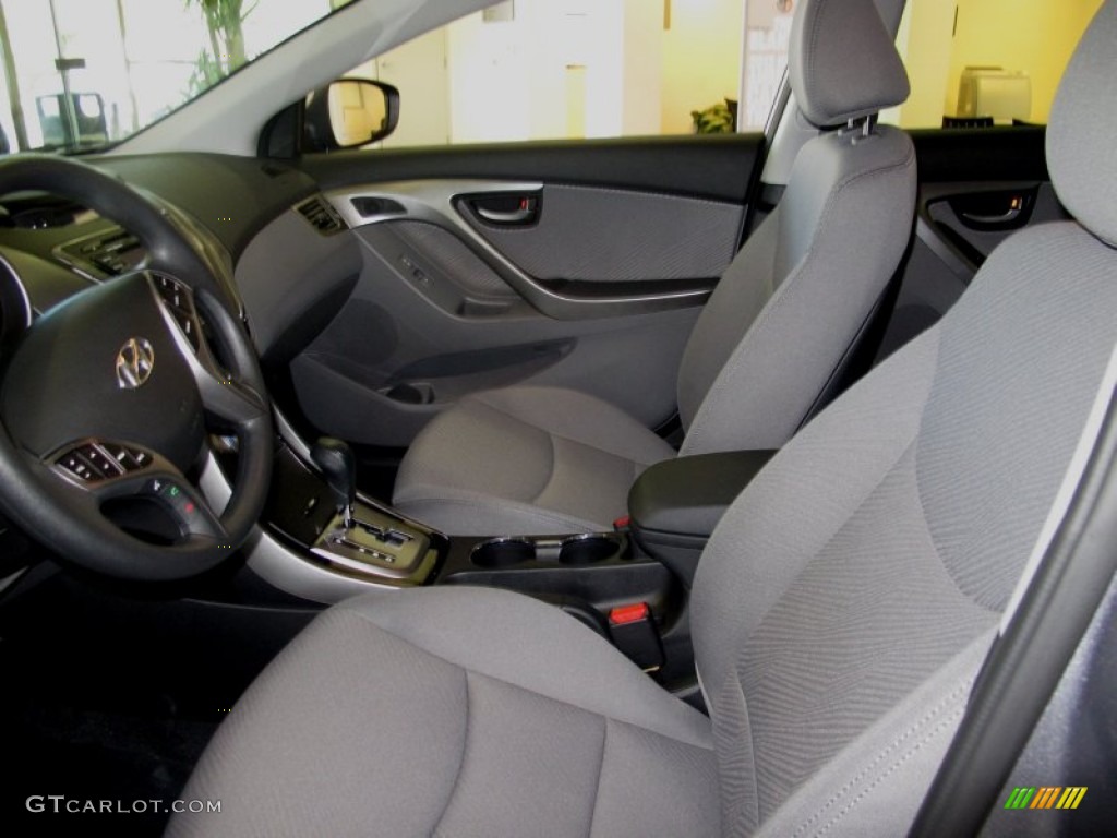 2013 Elantra GLS - Harbor Gray Metallic / Gray photo #5