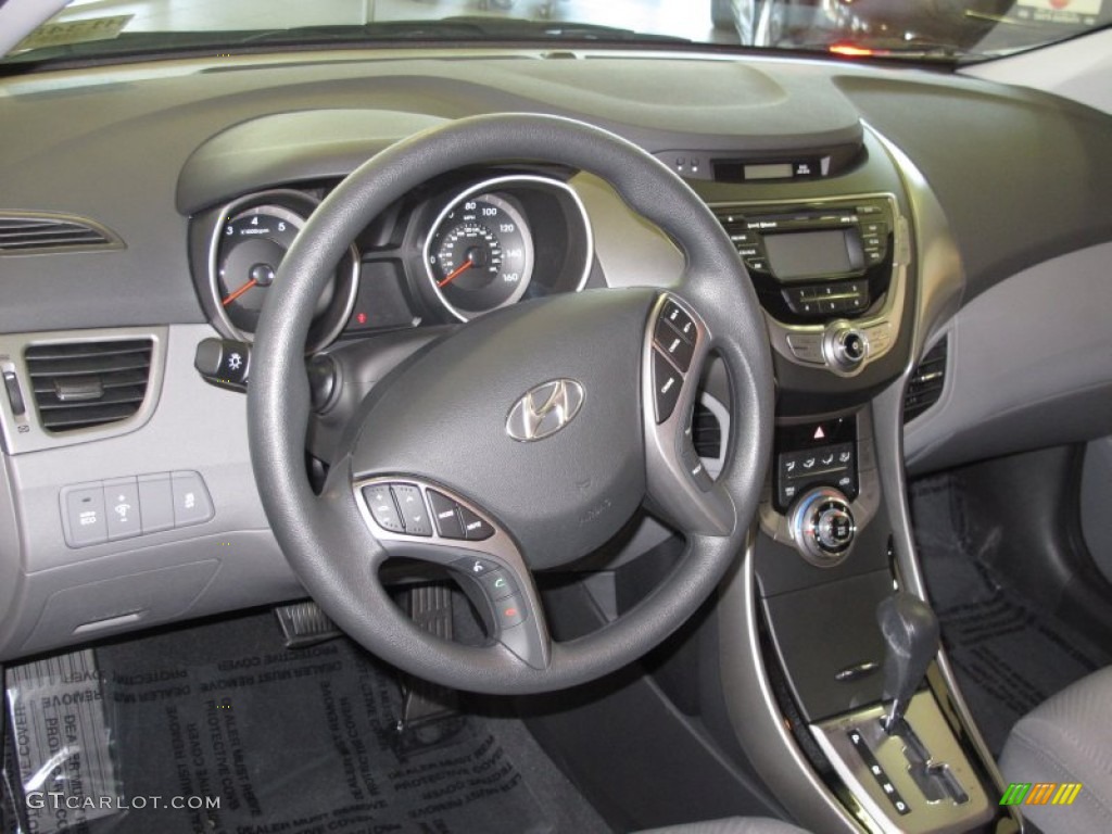 2013 Elantra GLS - Harbor Gray Metallic / Gray photo #6