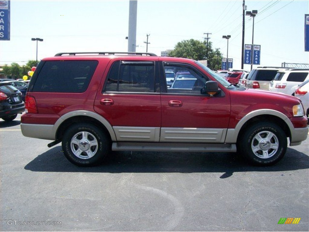2003 Expedition XLT - Laser Red Tinted Metallic / Medium Parchment photo #2