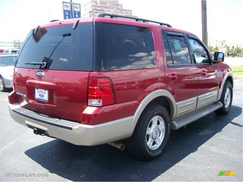2003 Expedition XLT - Laser Red Tinted Metallic / Medium Parchment photo #3