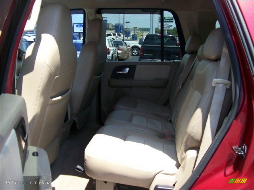 2003 Expedition XLT - Laser Red Tinted Metallic / Medium Parchment photo #6