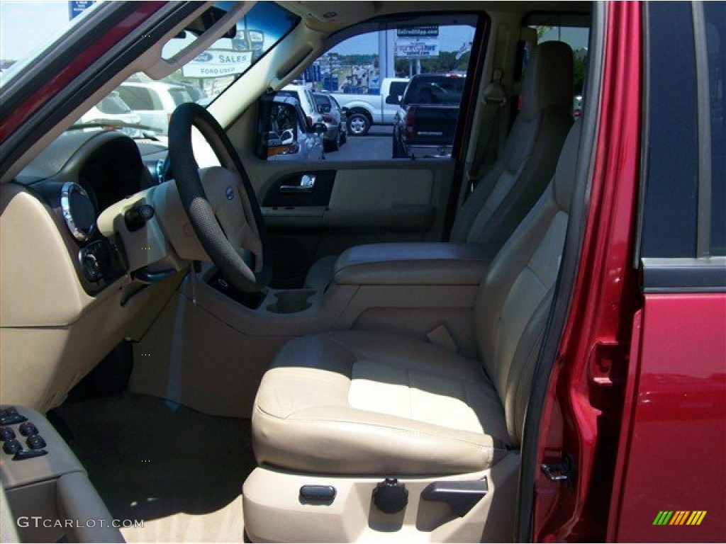 2003 Expedition XLT - Laser Red Tinted Metallic / Medium Parchment photo #9