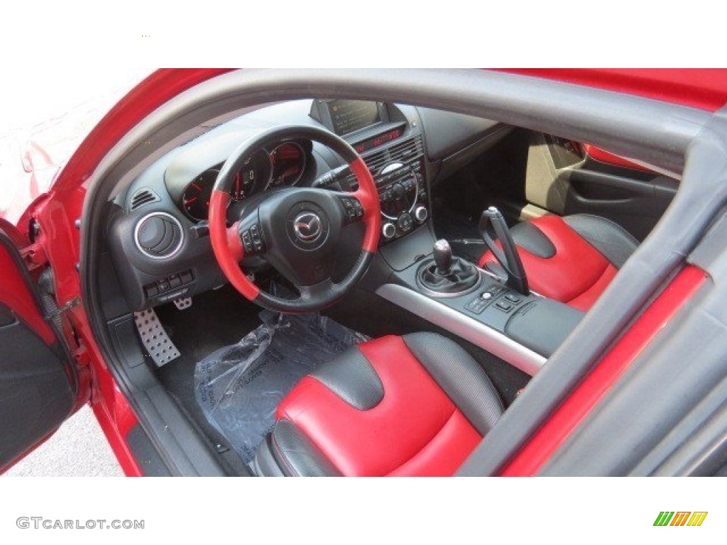2005 RX-8 Sport - Velocity Red Mica / Black/Red photo #11