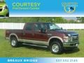 2009 Royal Red Metallic Ford F250 Super Duty Lariat Crew Cab 4x4  photo #1