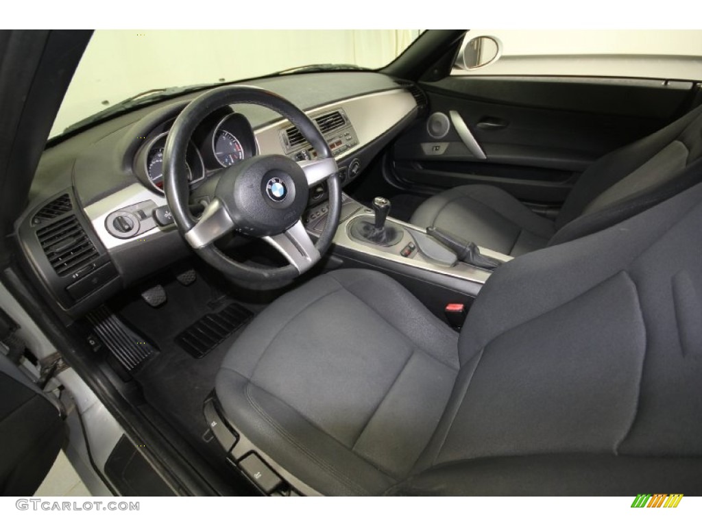 2003 Z4 2.5i Roadster - Titanium Silver Metallic / Black photo #14