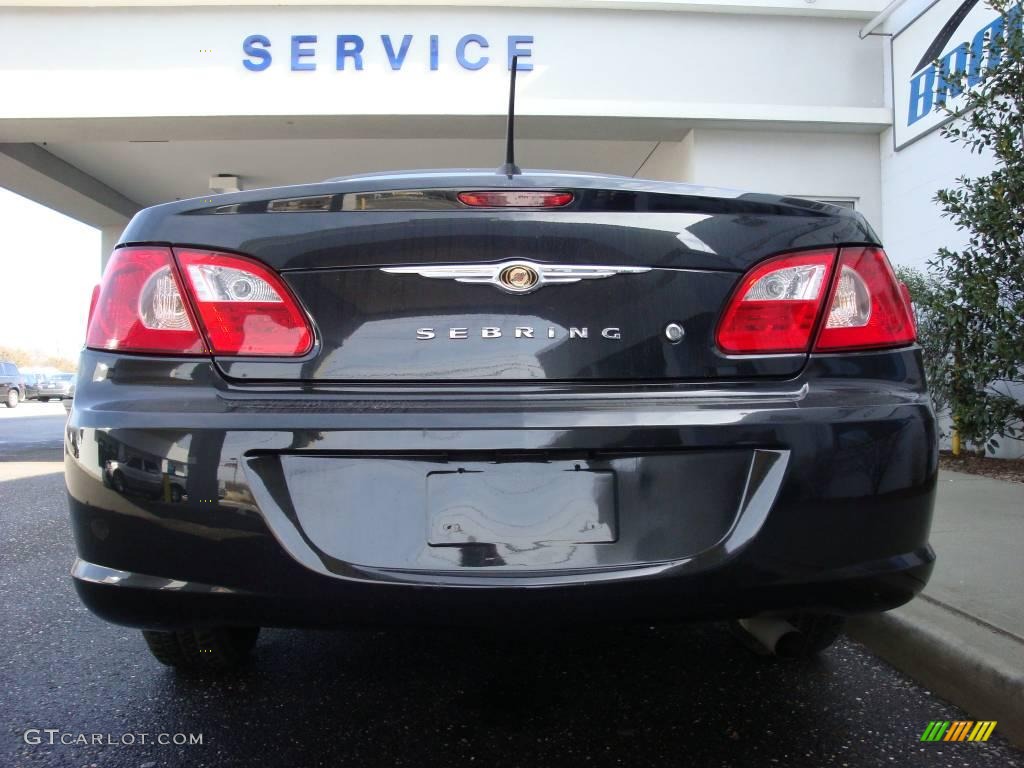 2008 Sebring LX Convertible - Brilliant Black Crystal Pearl / Dark Slate Gray/Light Slate Gray photo #5