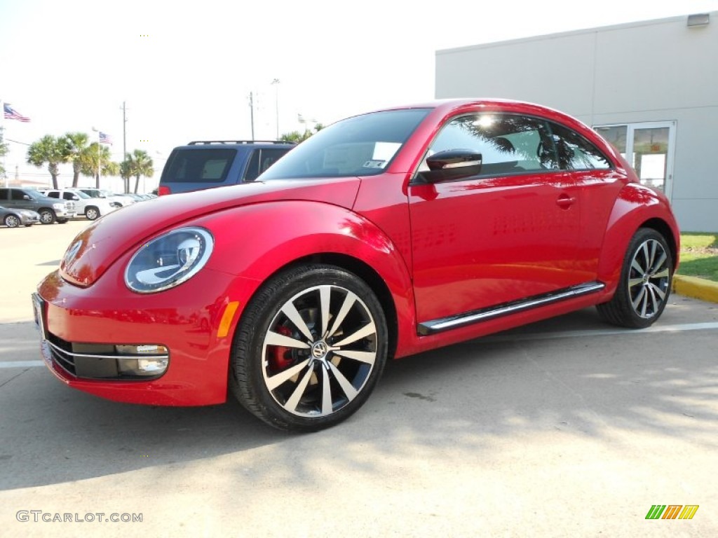 2012 Beetle Turbo - Tornado Red / Titan Black photo #3