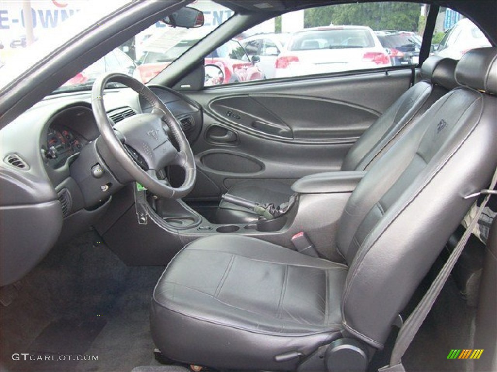 Dark Charcoal Interior 2004 Ford Mustang Convertible Photo #65509976