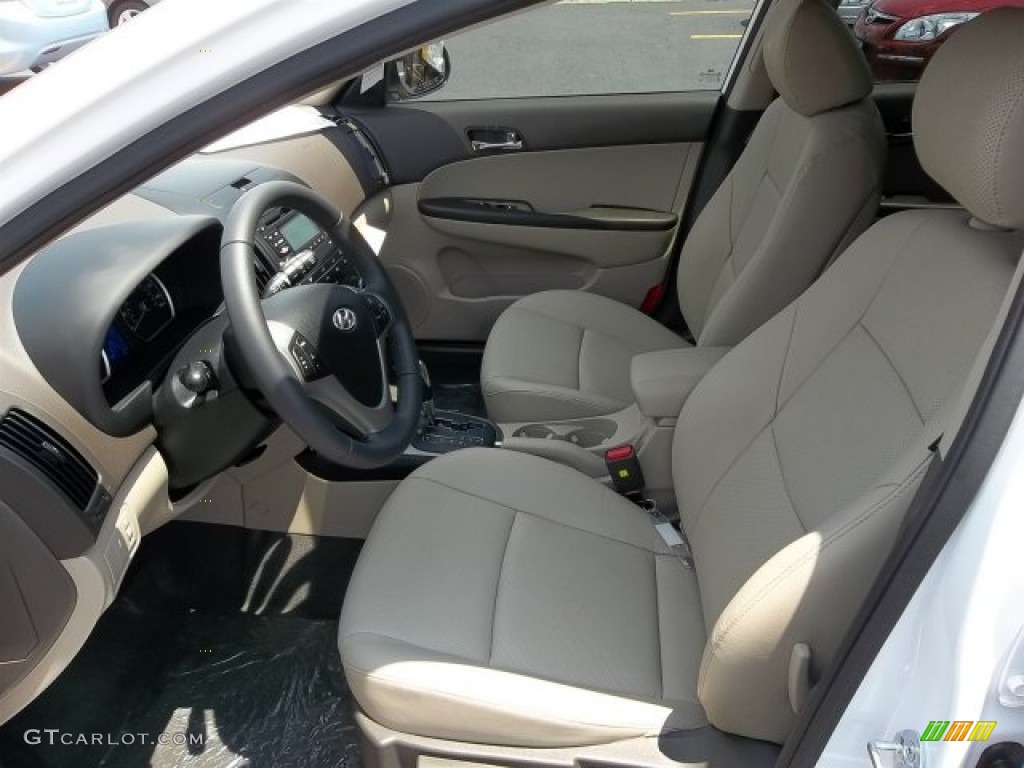 2012 Elantra SE Touring - Polar White / Beige photo #9