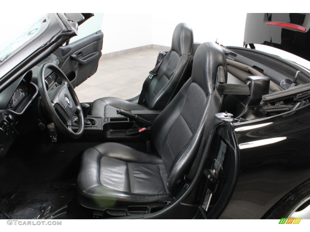 Black Interior 1996 BMW Z3 1.9 Roadster Photo #65511653