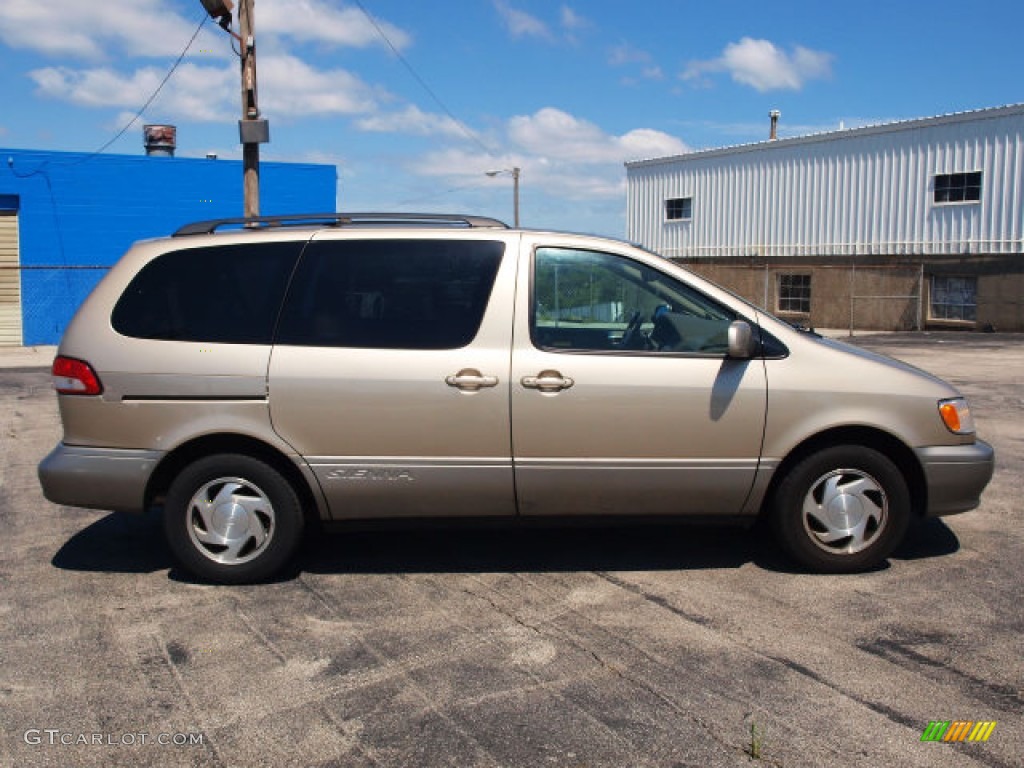 2001 Sienna XLE - Desert Sand Mica / Oak photo #1