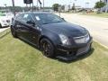 2012 Black Diamond Tricoat Cadillac CTS -V Coupe  photo #2