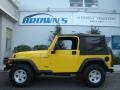 2004 Solar Yellow Jeep Wrangler Sport 4x4  photo #1