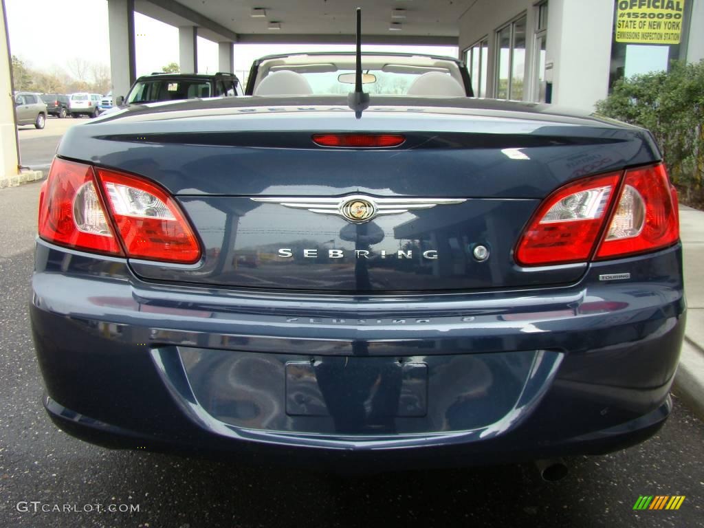 2008 Sebring Touring Convertible - Modern Blue Pearl / Dark Slate Gray/Light Slate Gray photo #5