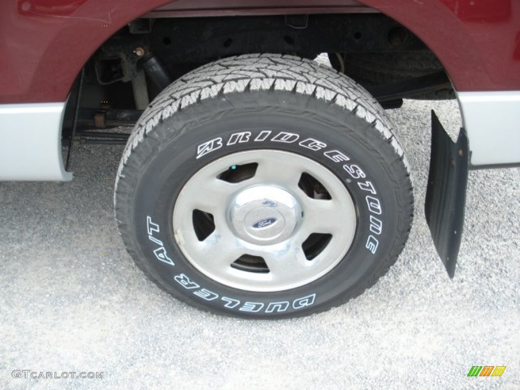 2006 F150 XLT SuperCrew 4x4 - Dark Toreador Red Metallic / Medium/Dark Flint photo #9