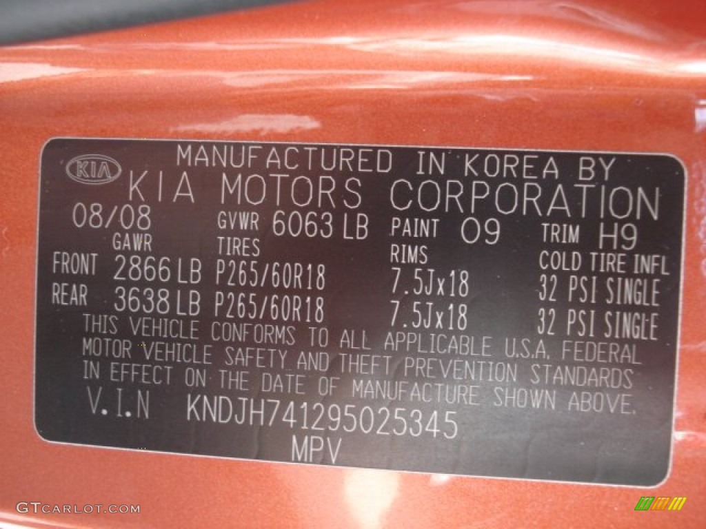 2009 Borrego Color Code 09 for Copperhead Photo #65516132