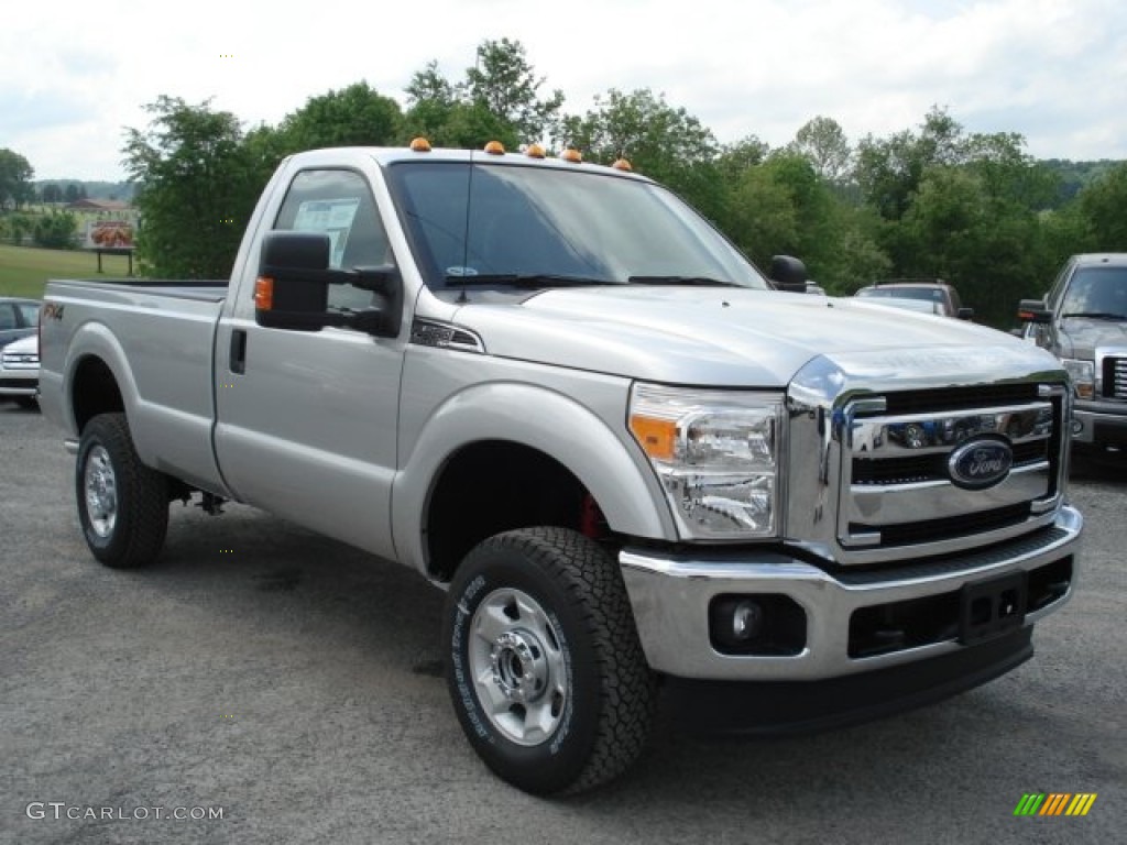 Ingot Silver Metallic 2012 Ford F350 Super Duty XLT Regular Cab 4x4 Exterior Photo #65516504