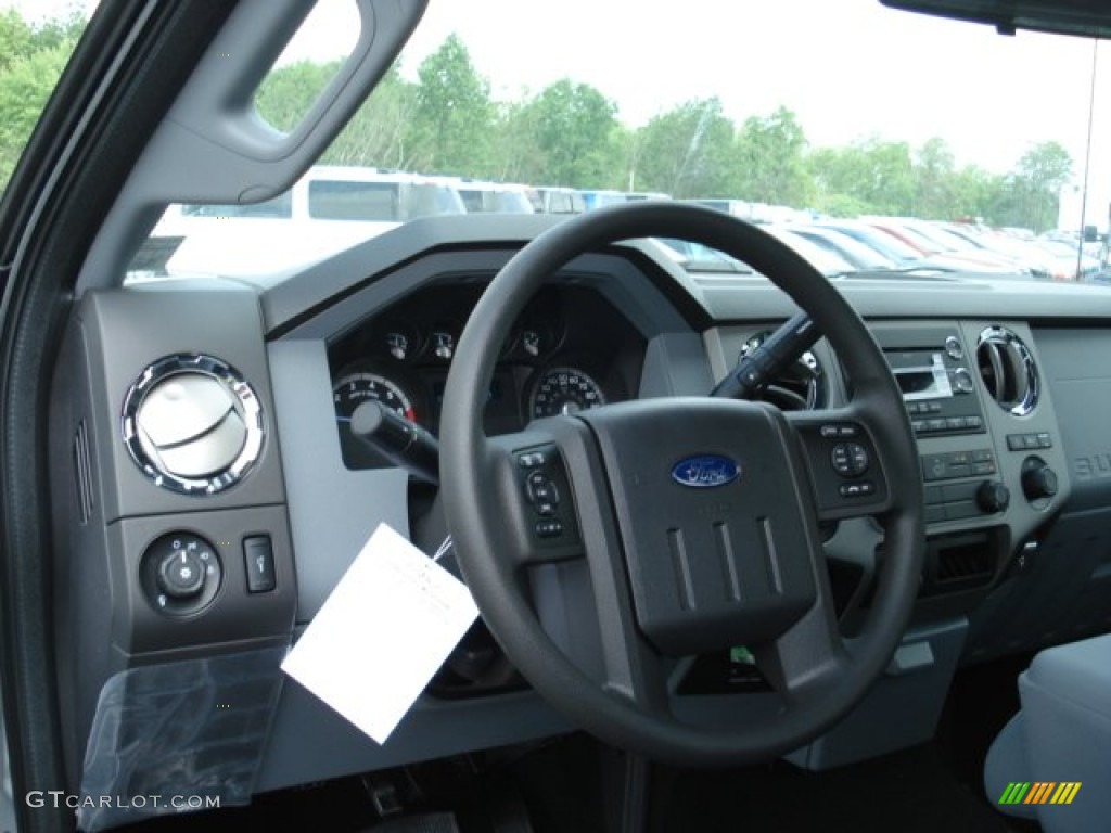 2012 Ford F350 Super Duty XLT Regular Cab 4x4 Steel Steering Wheel Photo #65516576