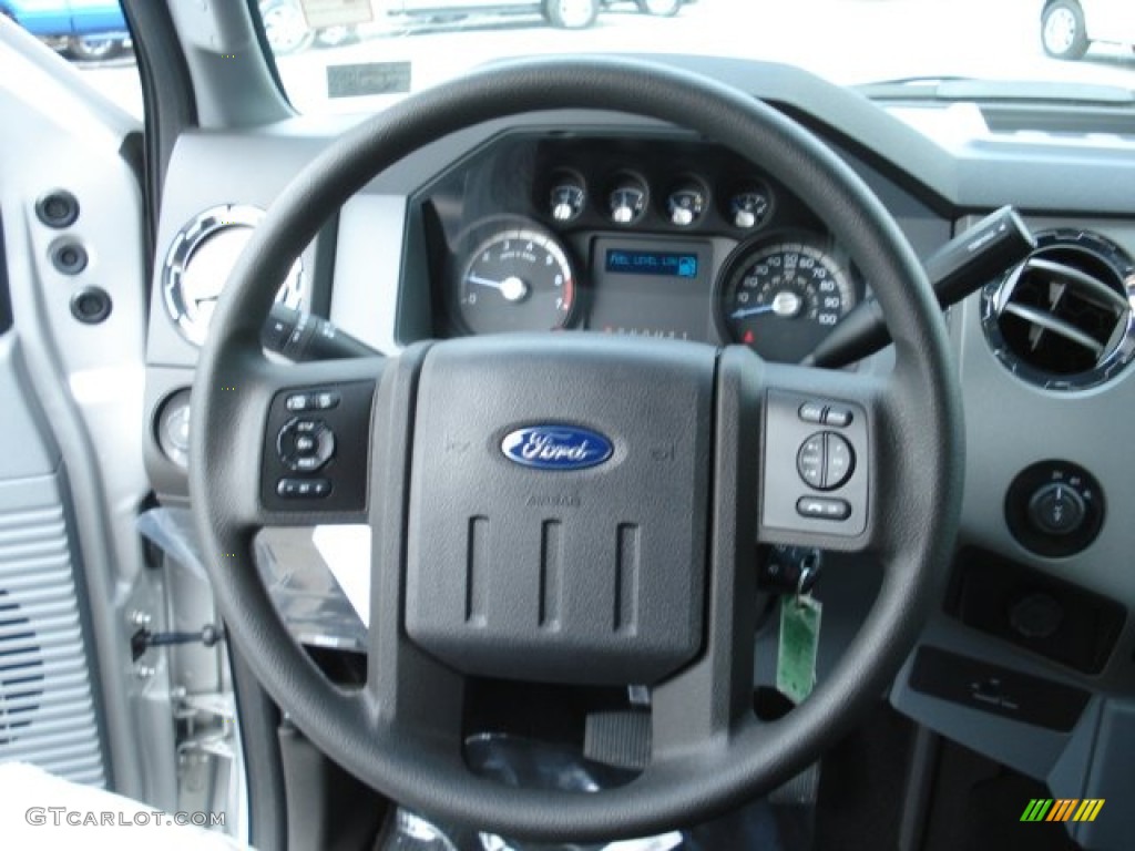 2012 Ford F350 Super Duty XLT Regular Cab 4x4 Steel Steering Wheel Photo #65516648