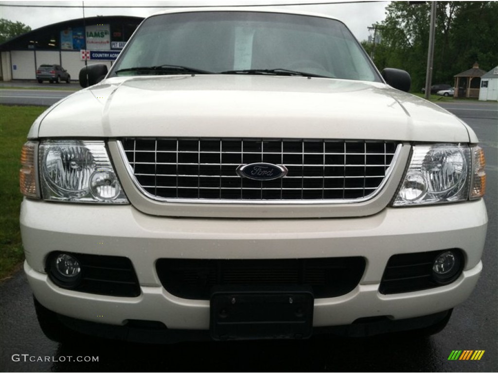 2004 Explorer Limited 4x4 - Ceramic White Tri Coat Metallic / Medium Parchment photo #3