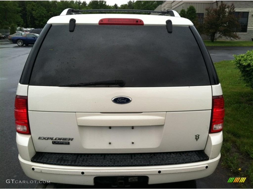 2004 Explorer Limited 4x4 - Ceramic White Tri Coat Metallic / Medium Parchment photo #7