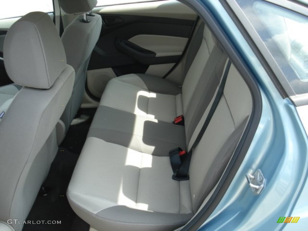 2012 Focus SE Sedan - Frosted Glass Metallic / Stone photo #13