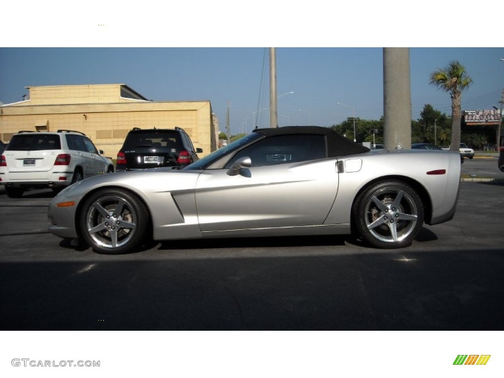 2005 Corvette Convertible - Machine Silver / Ebony photo #2
