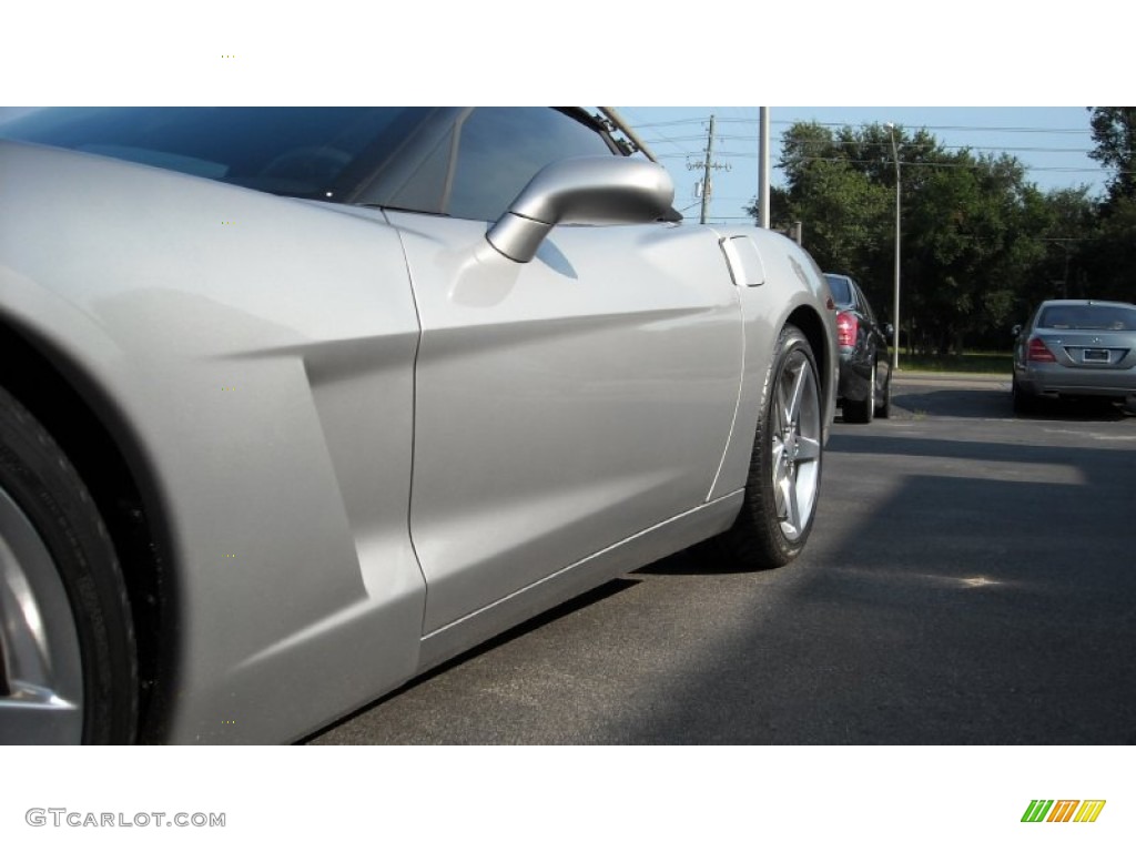 2005 Corvette Convertible - Machine Silver / Ebony photo #9