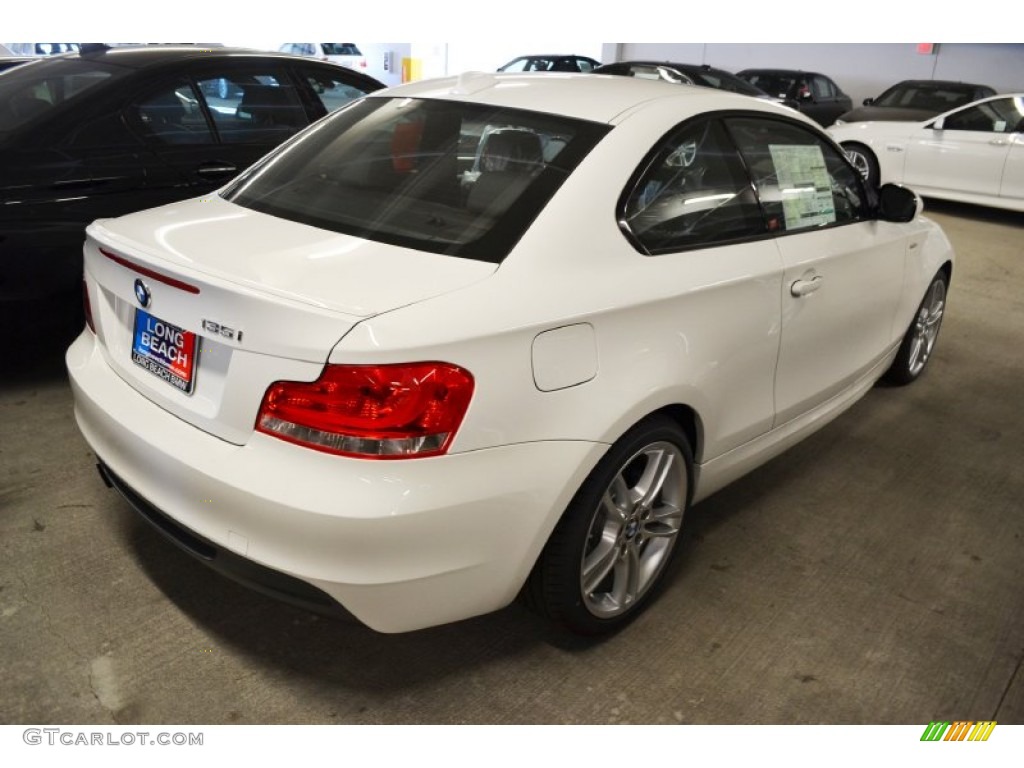 2012 1 Series 135i Coupe - Alpine White / Black photo #4