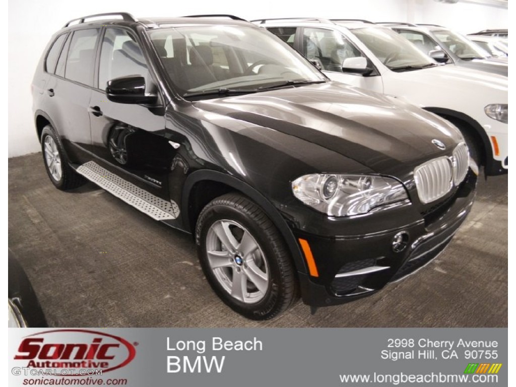 2012 X5 xDrive35d - Black Sapphire Metallic / Black photo #1