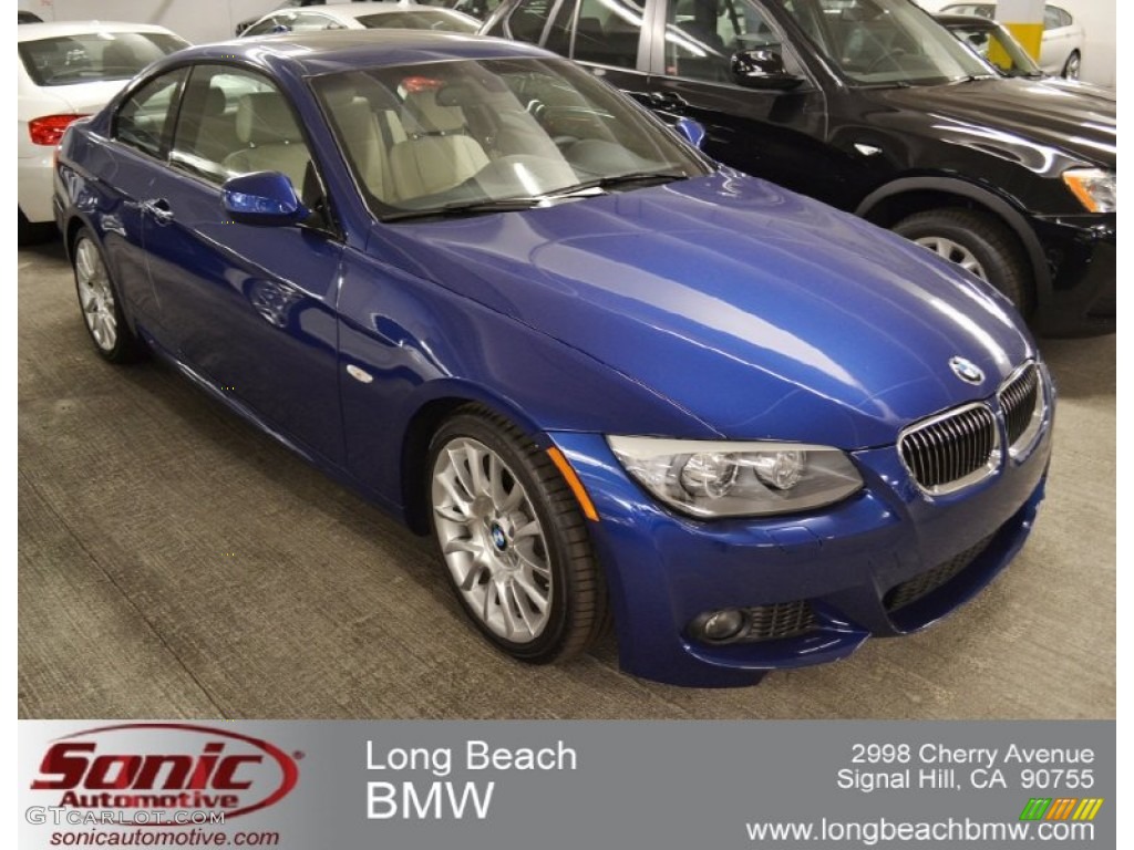 2012 3 Series 328i Coupe - Le Mans Blue Metallic / Oyster/Black photo #1