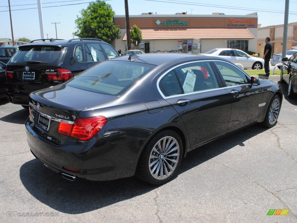 2012 7 Series 740Li Sedan - Dark Graphite Metallic / Black photo #8
