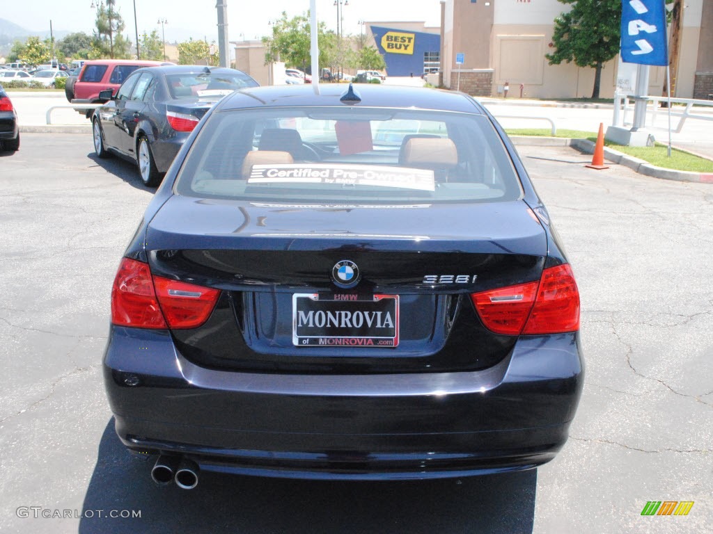 2010 3 Series 328i Sedan - Monaco Blue Metallic / Saddle Brown Dakota Leather photo #10