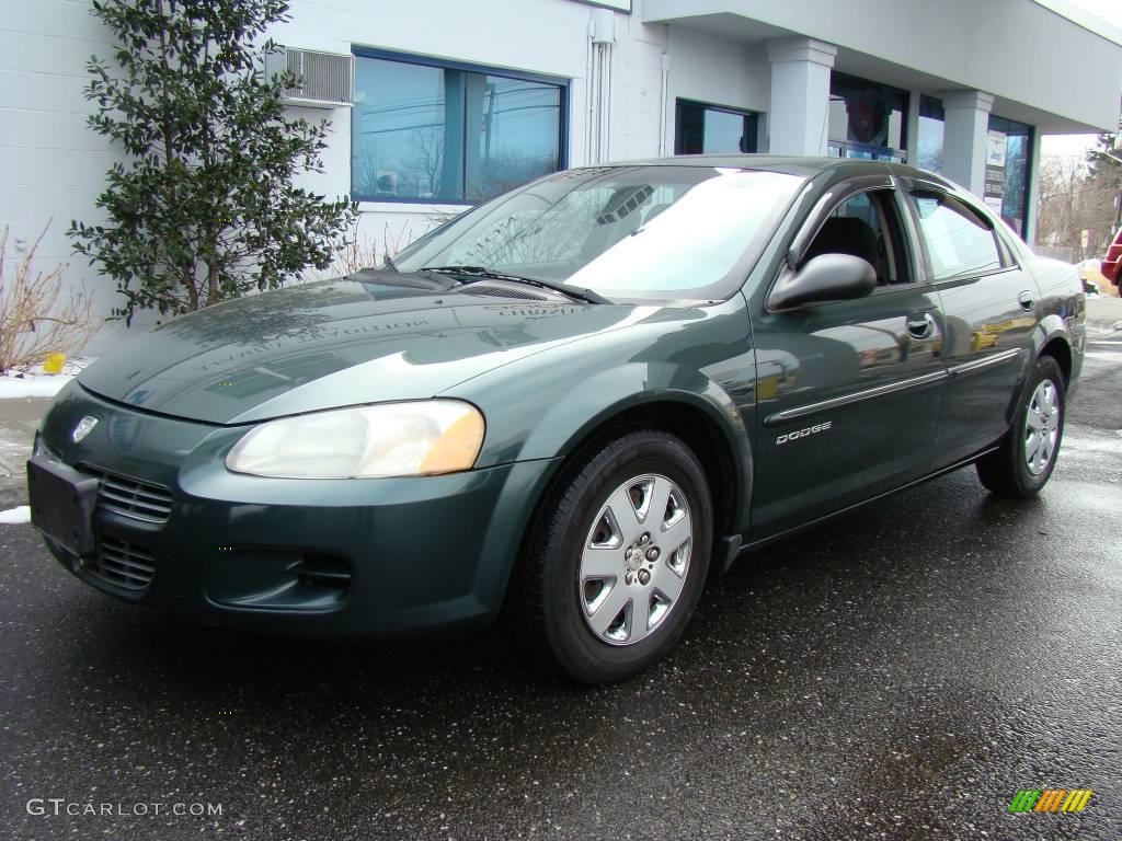 2001 Stratus SE Sedan - Shale Green Metallic / Dark Slate Gray photo #2