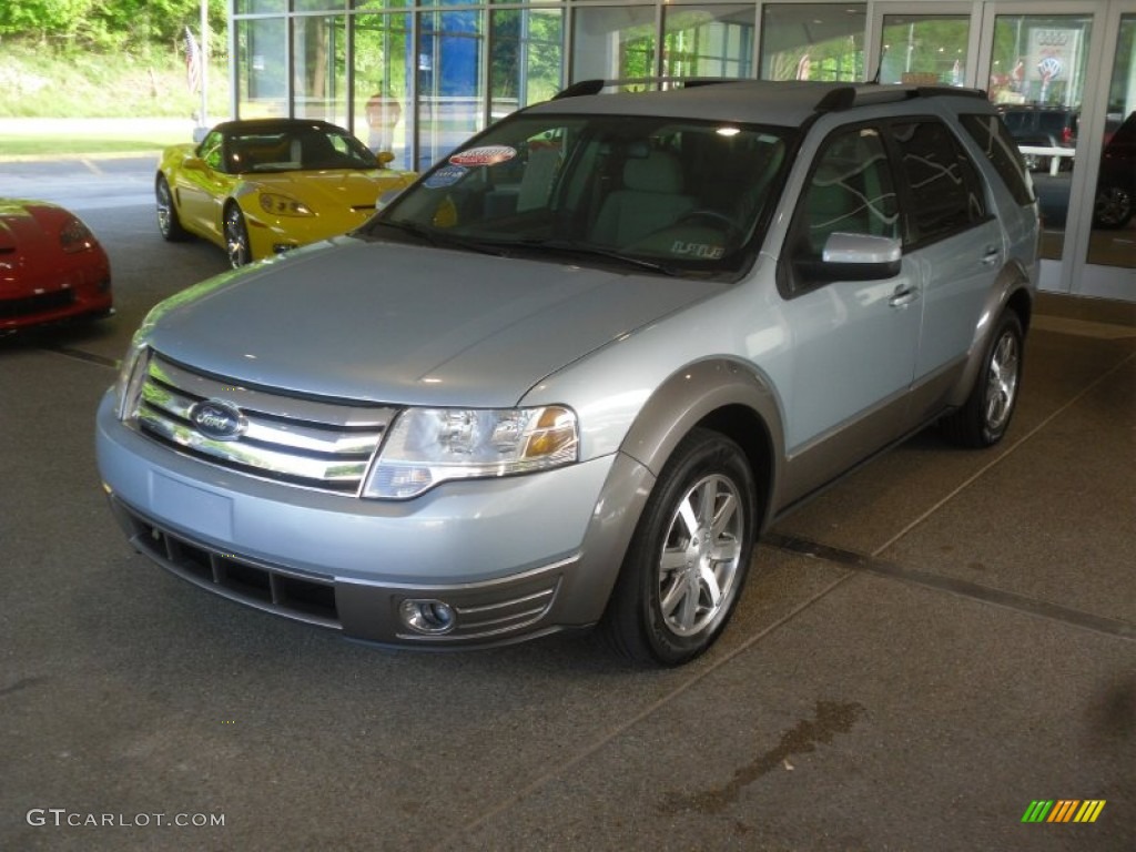 2008 Taurus X SEL AWD - Light Ice Blue Metallic / Medium Light Stone photo #3